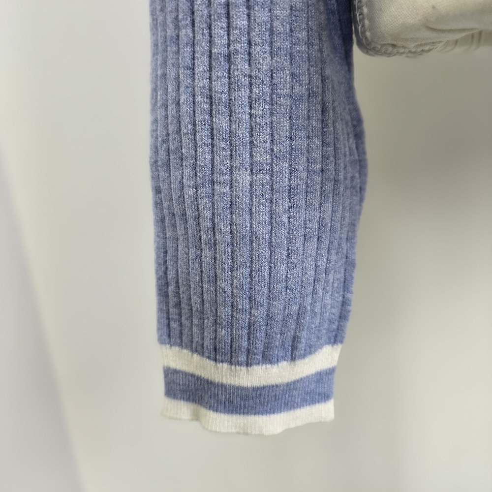 Freshman 1996 Color Block Ribbed Cardigan | XL | Button Front - Picture 5 of 7